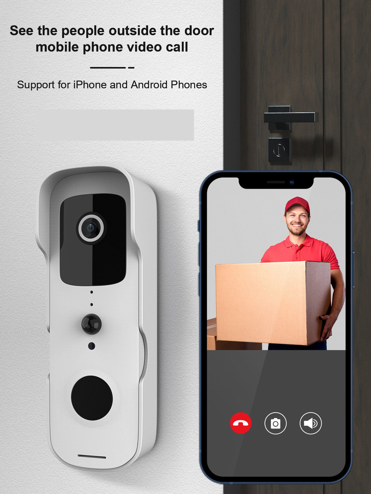Video Doorbell Intercom Mobile Phone Monitoring Wifi Doorbell Emko Lux
