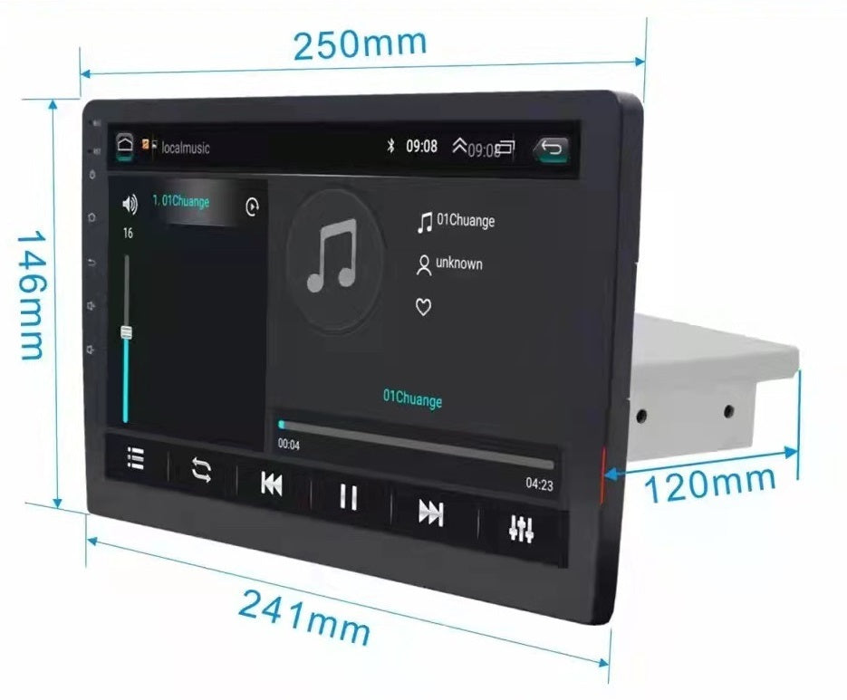 New Large Lcd Rotating Screen Car Navigator