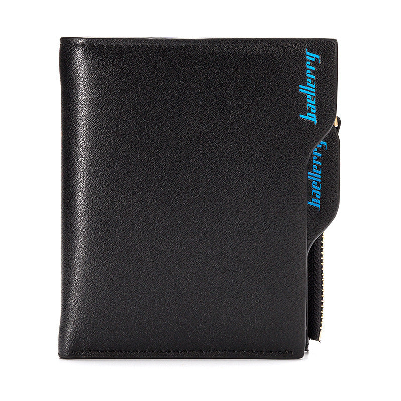 Men's Multifunction Card Zipper Short Wallet