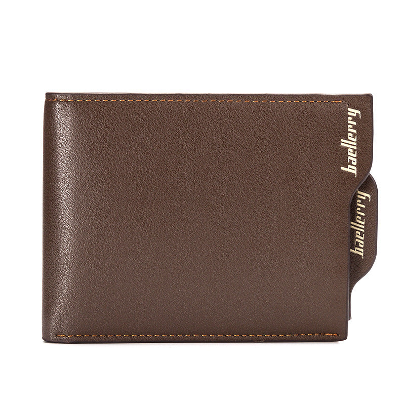 Men's Multifunction Card Zipper Short Wallet