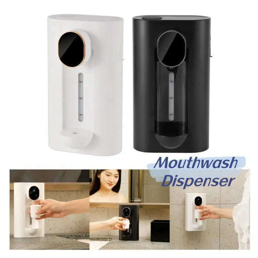 Automatic Mouthwash Dispenser Punch Free Easy To Fill Adjustable Wall Mounted Mouth Wash Dispenser For Hotel Housewarming Gifts Emko Lux