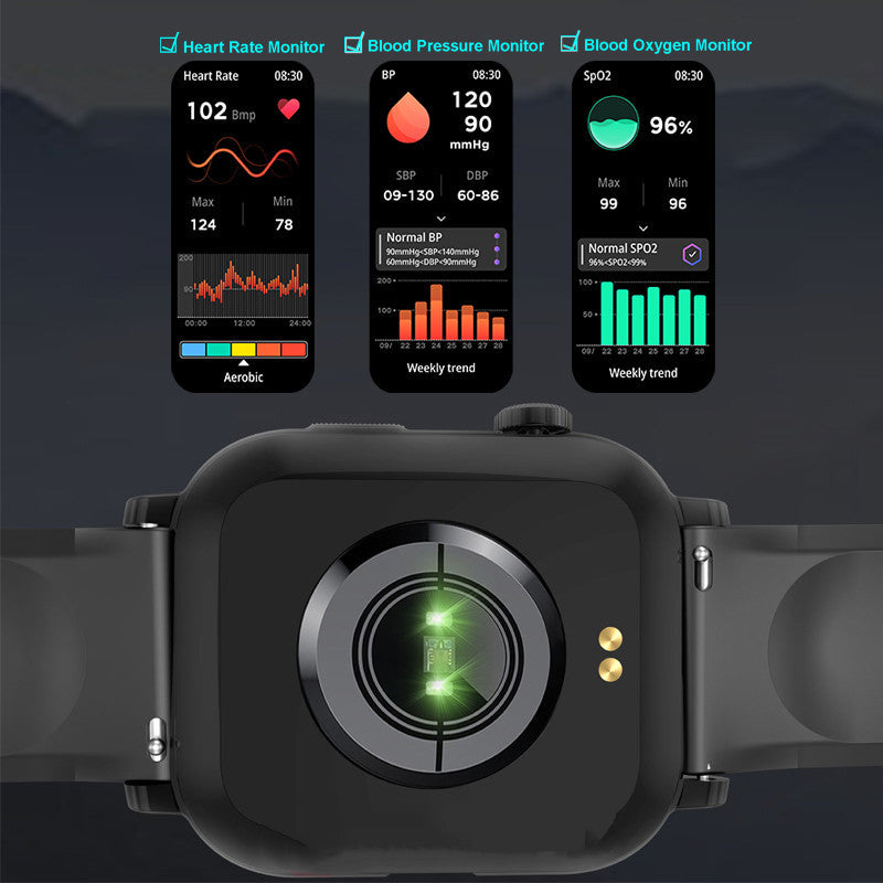 Bluetooth Sports Smartwatch Blood Pressure Blood Oxygen Monitoring Emko Lux