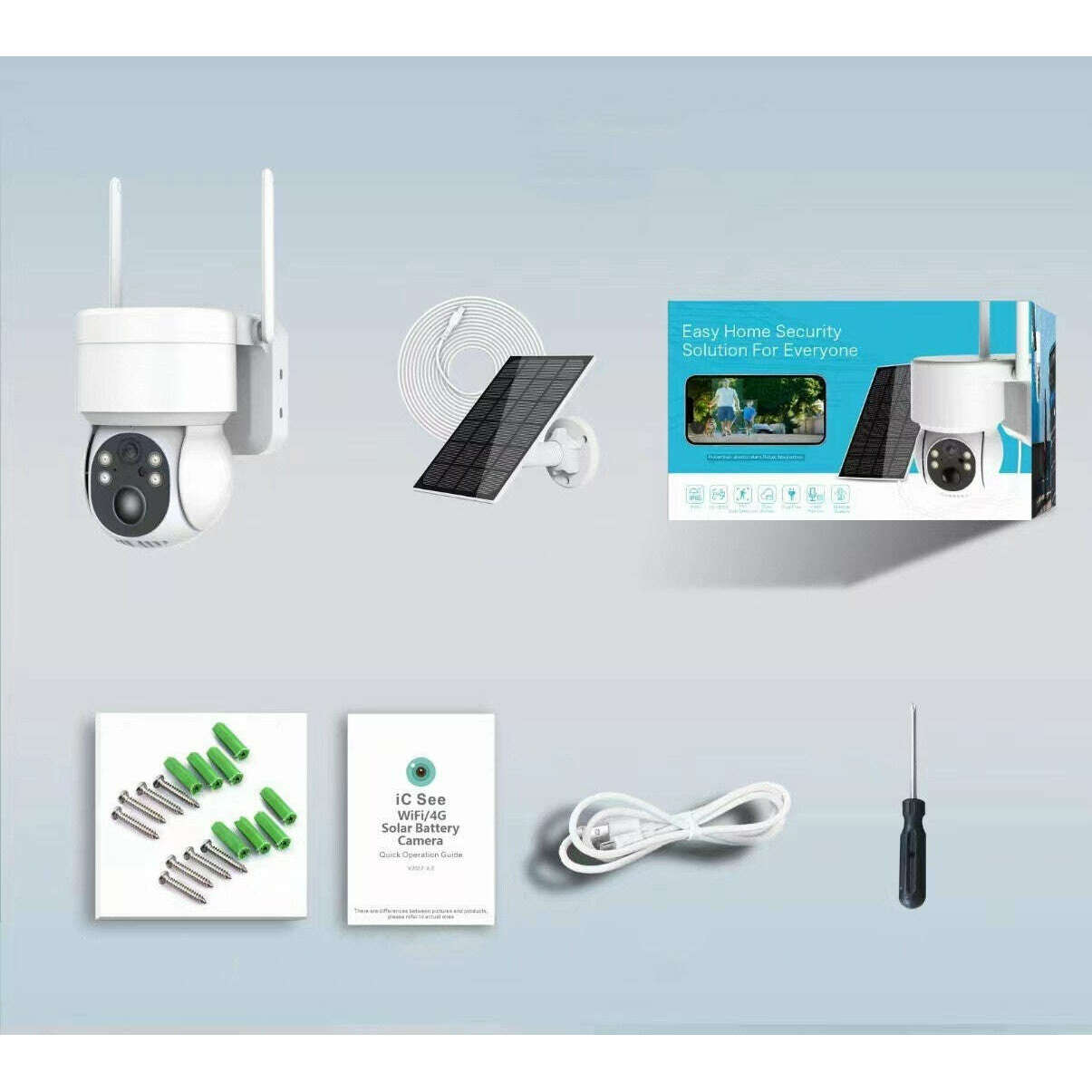 Motion Detection Audio Video Surveillance Camera Emko Lux