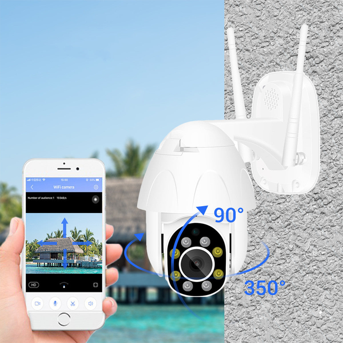 Outdoor waterproof graffiti surveillance camera Emko Lux