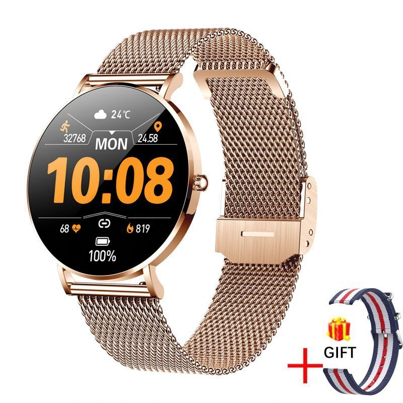 T8 Women's Thin Smart Call Watch Heart Rate And Blood Pressure Monitoring Emko Lux