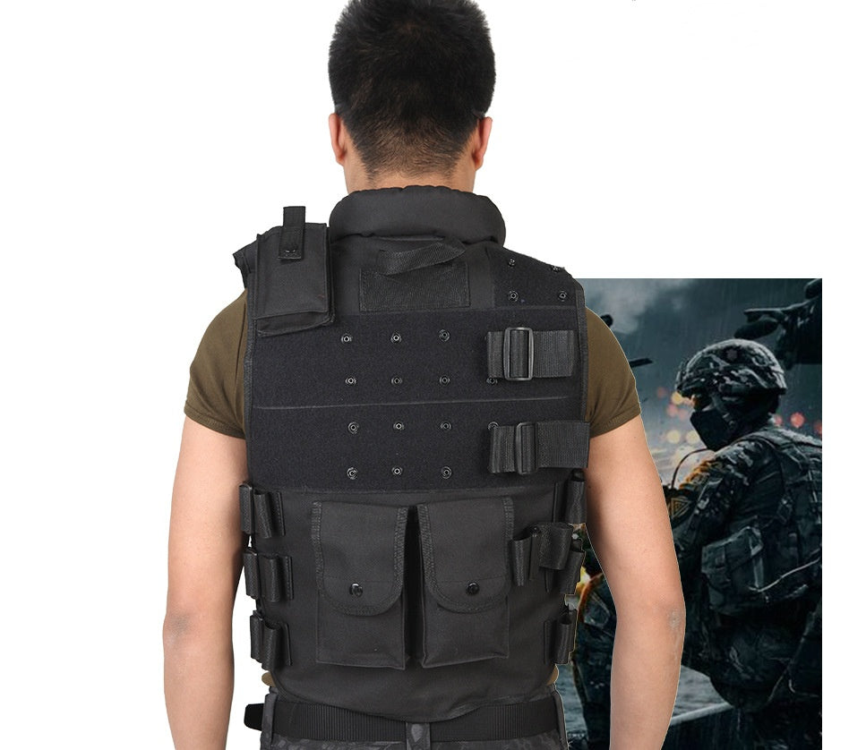 Tactical Vest Black Mens Military Hunting Vest Emko Lux