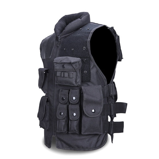 Tactical Vest Black Mens Military Hunting Vest Emko Lux