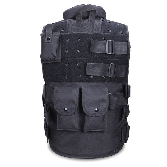 Tactical Vest Black Mens Military Hunting Vest Emko Lux