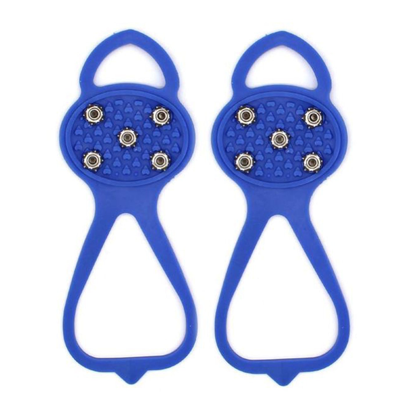 Unisex Men 5 Teeth Ice Gripper For Shoes Crampons Ice Gripper Spike Grips Cleats For Snow Studs Non-Slip Climbing Hiking Covers Emko Lux