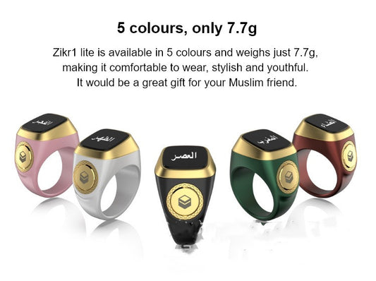 World's First Muslim Smart Ring With Tasbih Beads Function Emko Lux