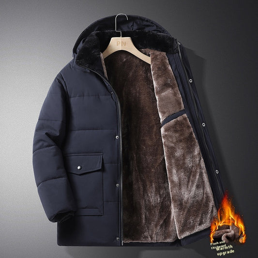 Winter Men's Velvet Padded Thickened Coat