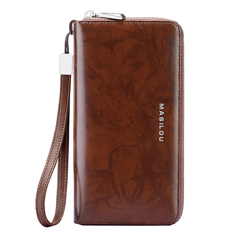 Long Multi-card Large Capacity Leather Men's Wallet