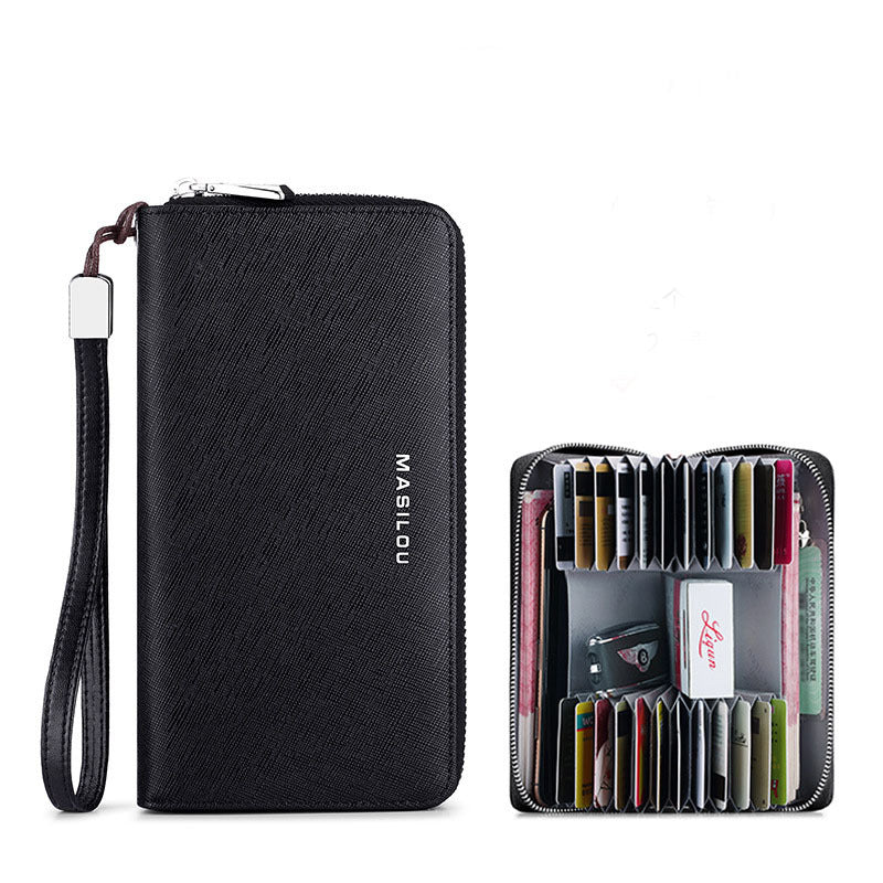 Long Multi-card Large Capacity Leather Men's Wallet