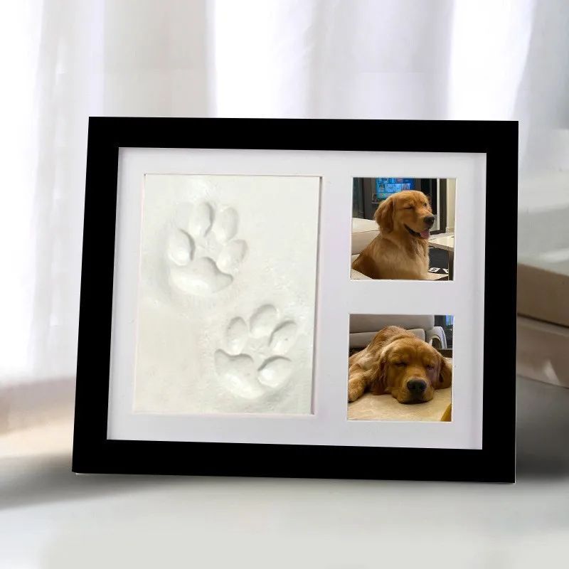 Pet Hand And Foot Print Photo Frame Cat Paw Print Footprint Print Mud DIY Dog Palm Print Commemorative Photo Frame Set Up