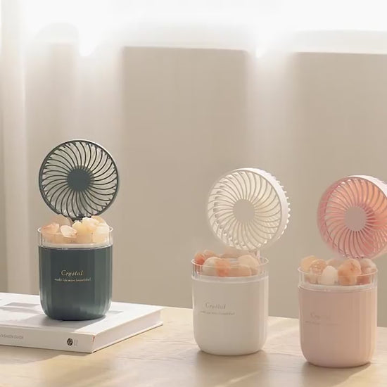 Desktop Salt Stone Humidifying Fan Usb Colorful Cr